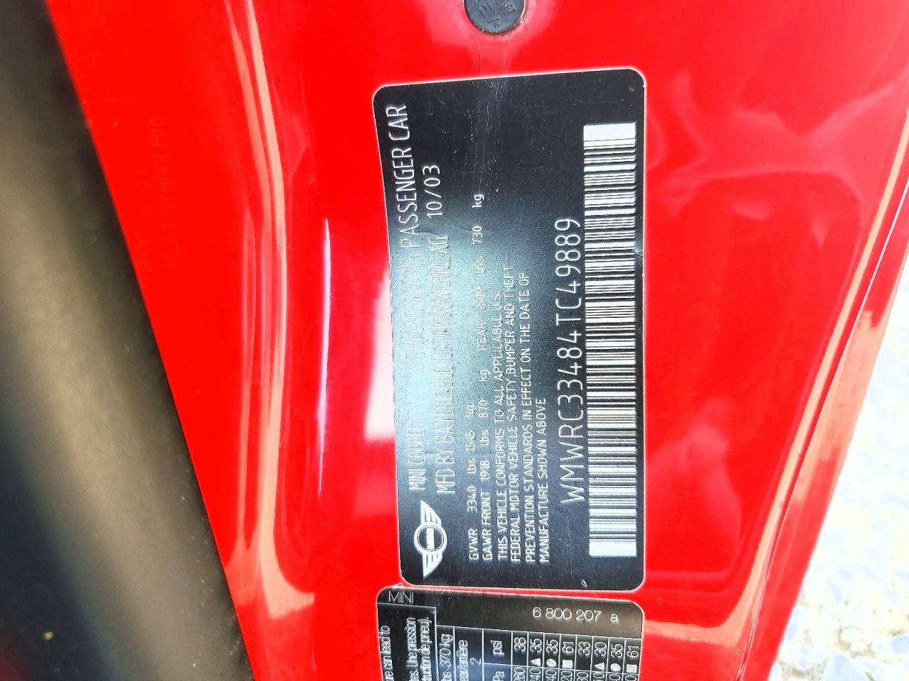 MINI COOPER 2004 — 14
