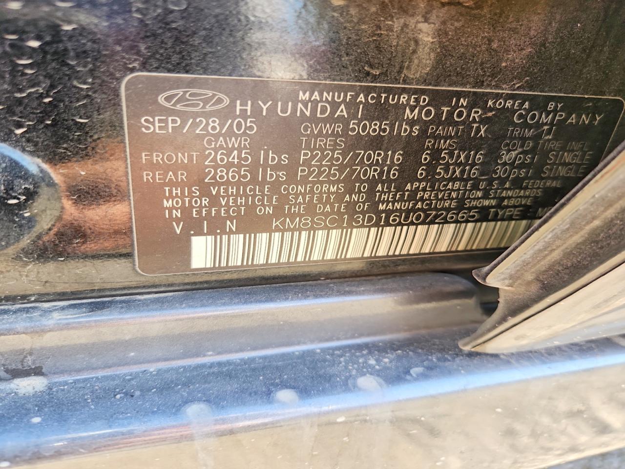HYUNDAI SANTA FE 2006 — 15
