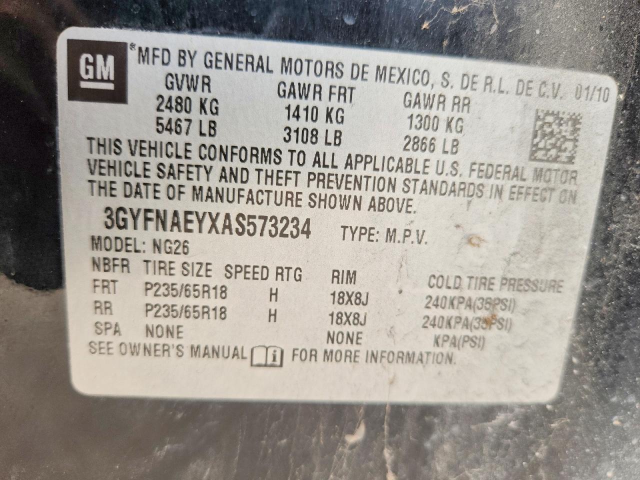 CADILLAC SRX 2010 — 13