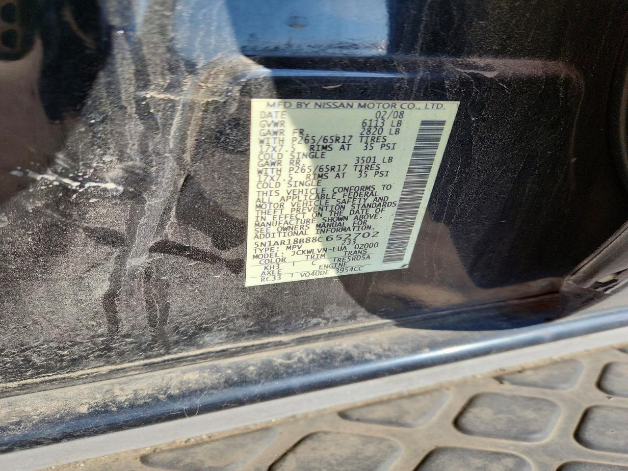 NISSAN PATHFINDER 2008 — 14