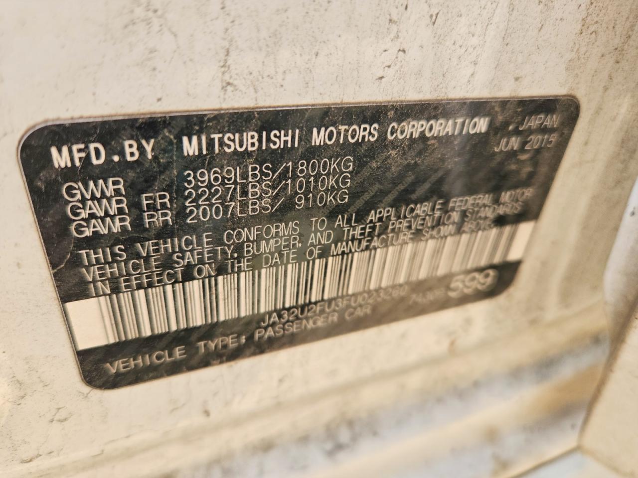 MITSUBISHI LANCER 2015 — 13