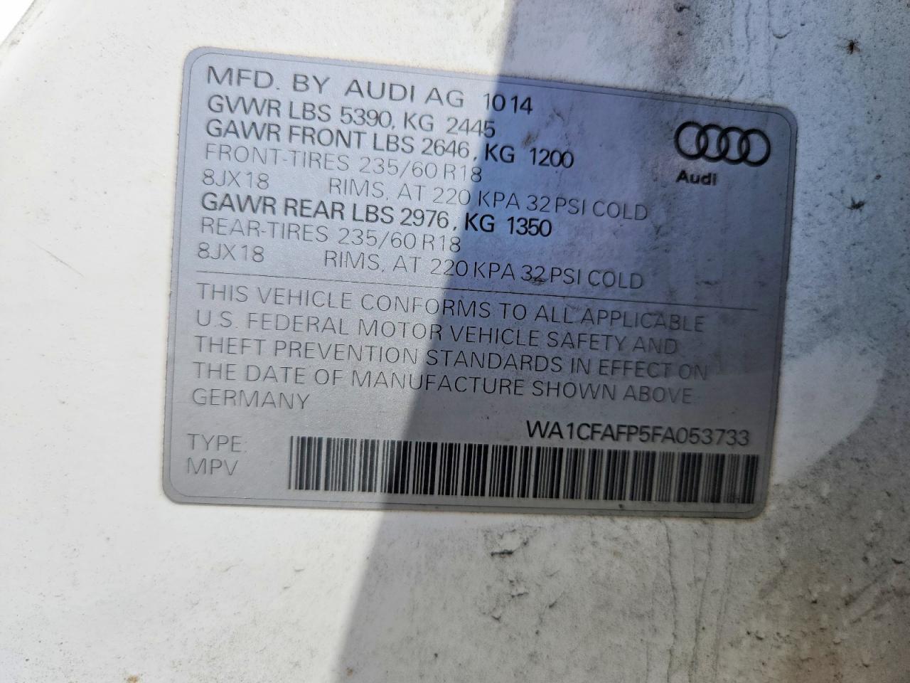 AUDI Q5 2015 — 14