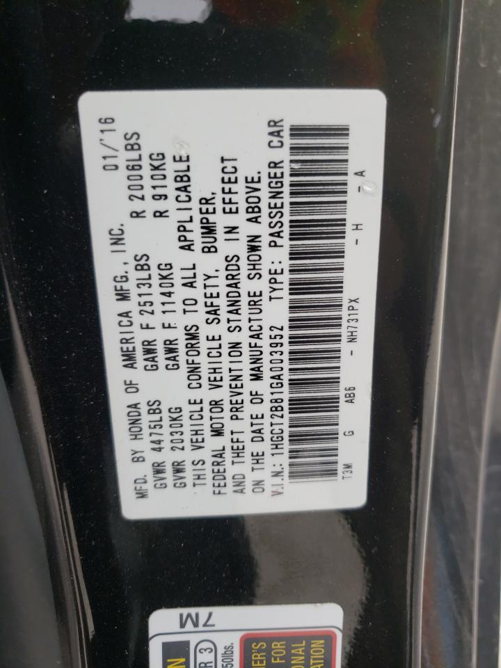 HONDA ACCORD 2016 — 13