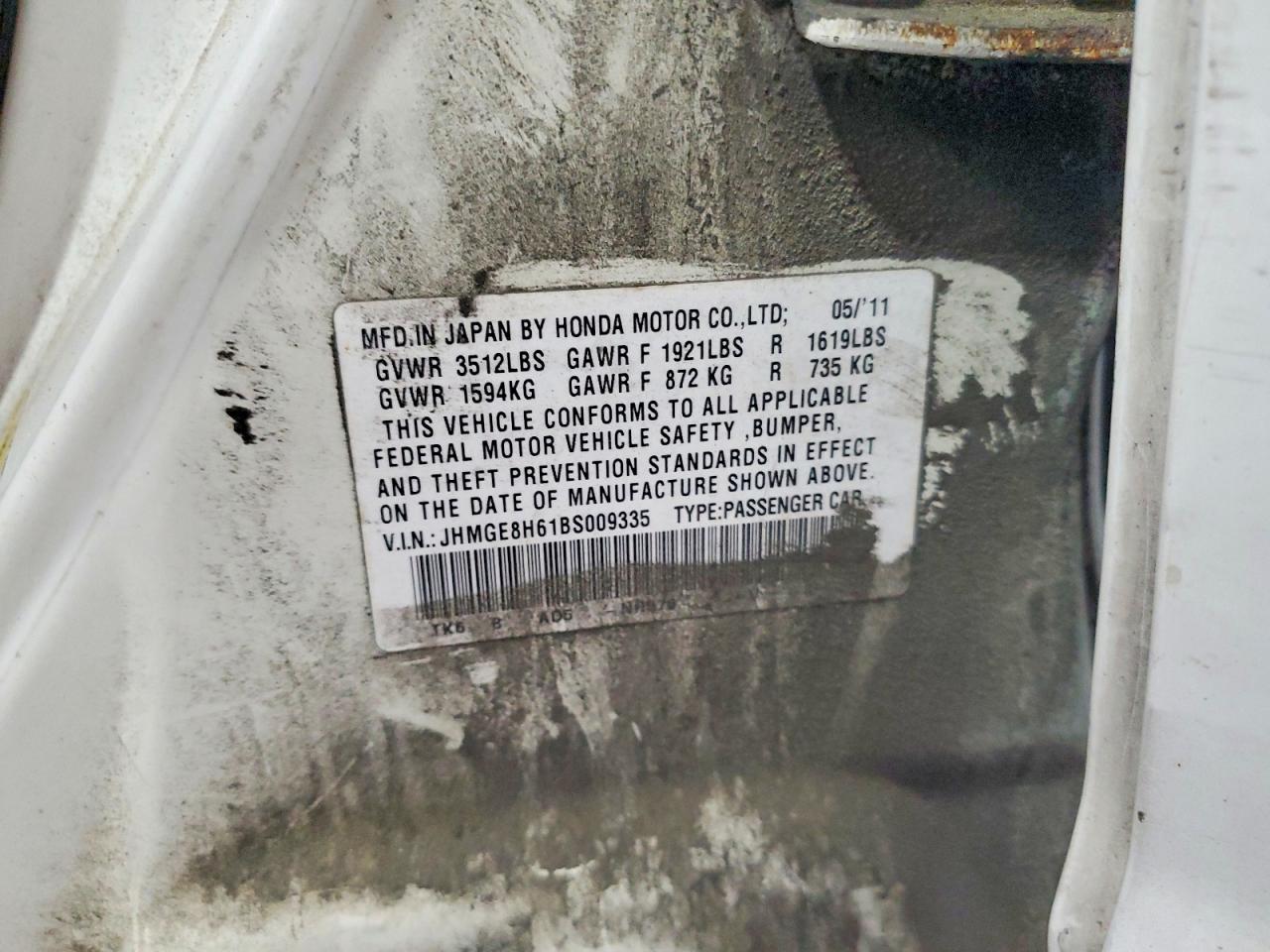 HONDA FIT 2011 — 13