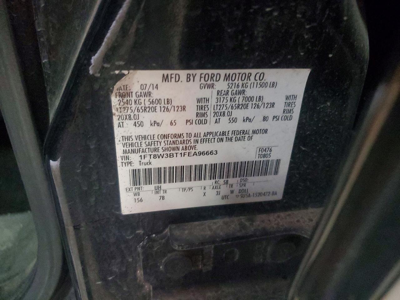 FORD F350 2015 — 14
