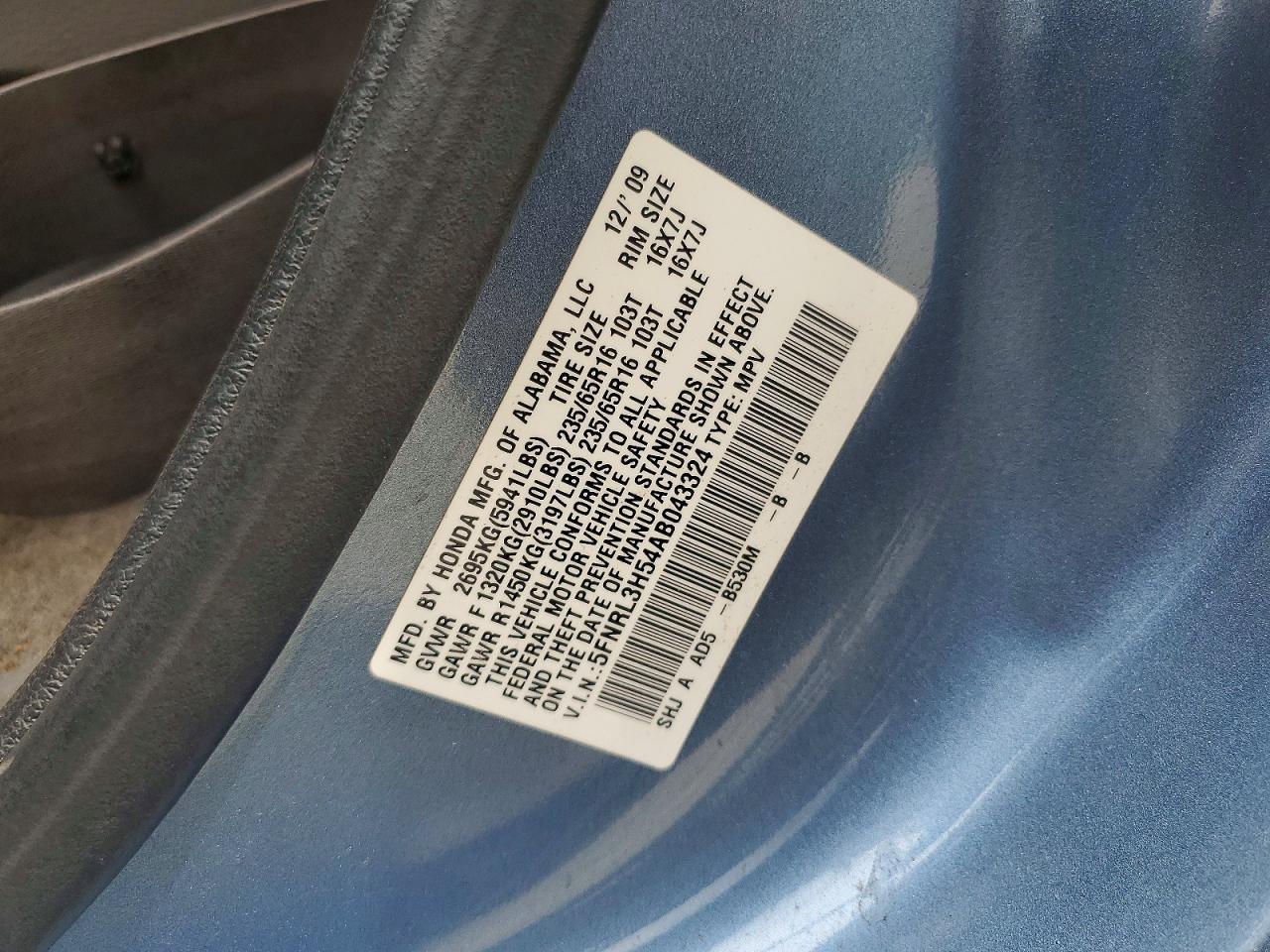 HONDA ODYSSEY 2010 — 14