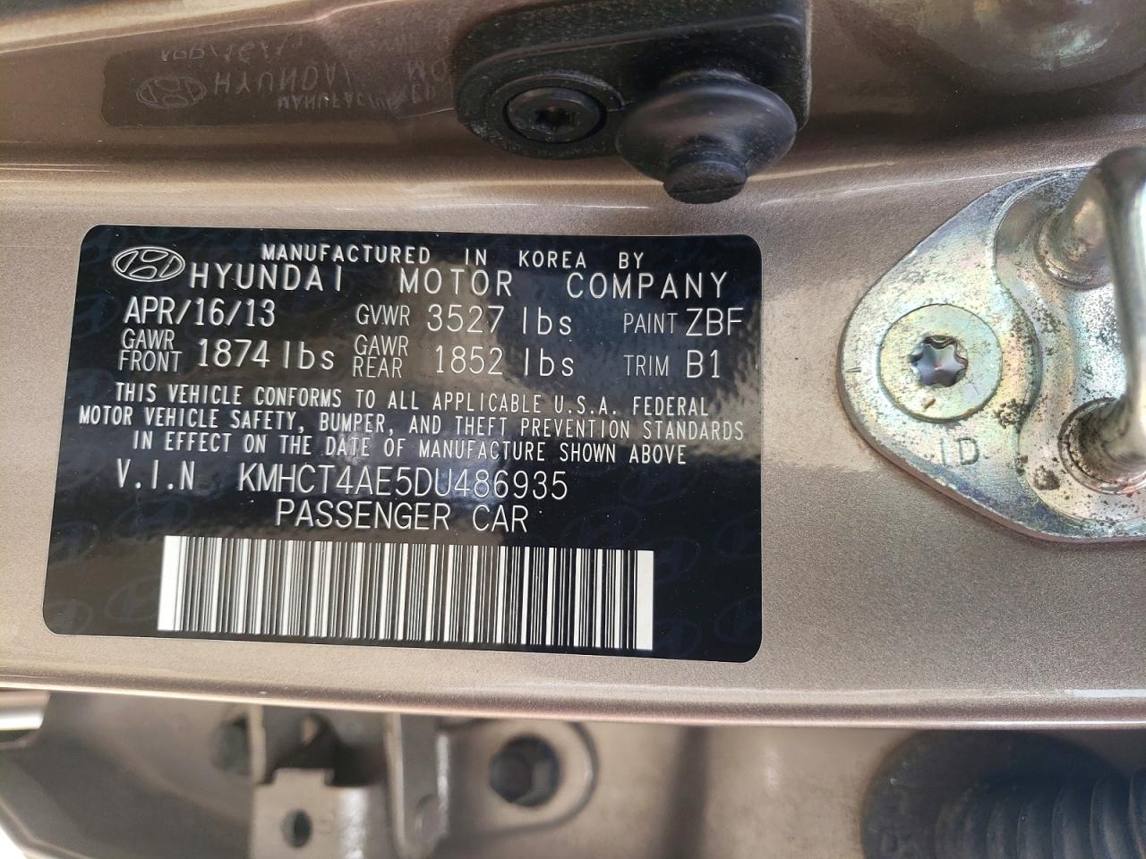 HYUNDAI ACCENT 2013 — 14