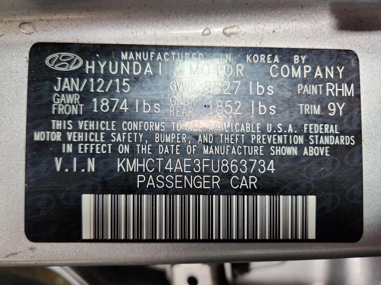 HYUNDAI ACCENT 2015 — 13