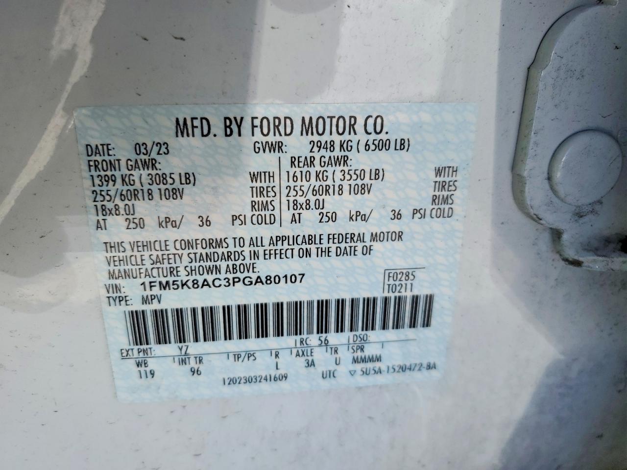 FORD EXPLORER 2023 — 15