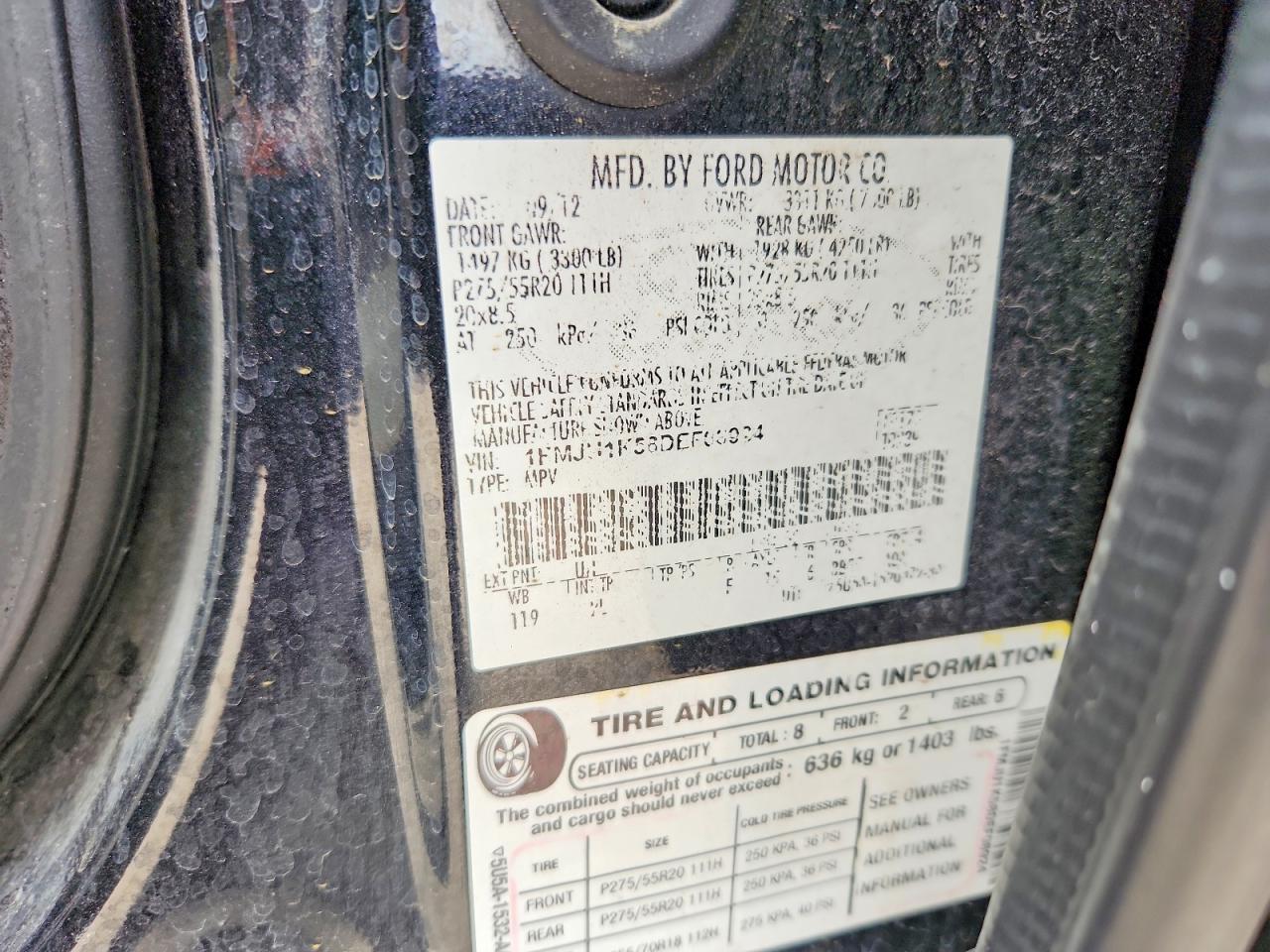 FORD EXPEDITION 2013 — 13
