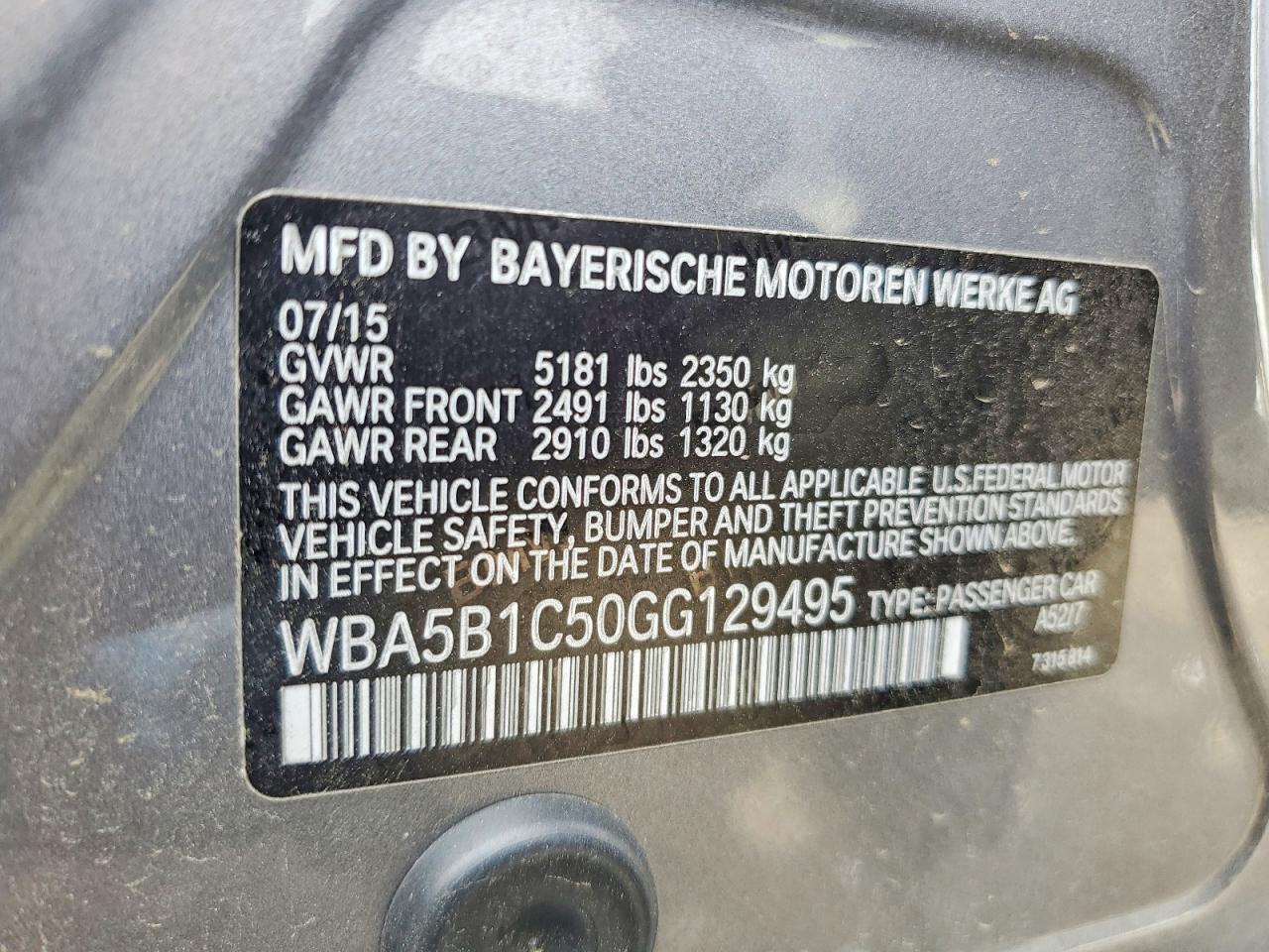BMW 535 2016 — 13