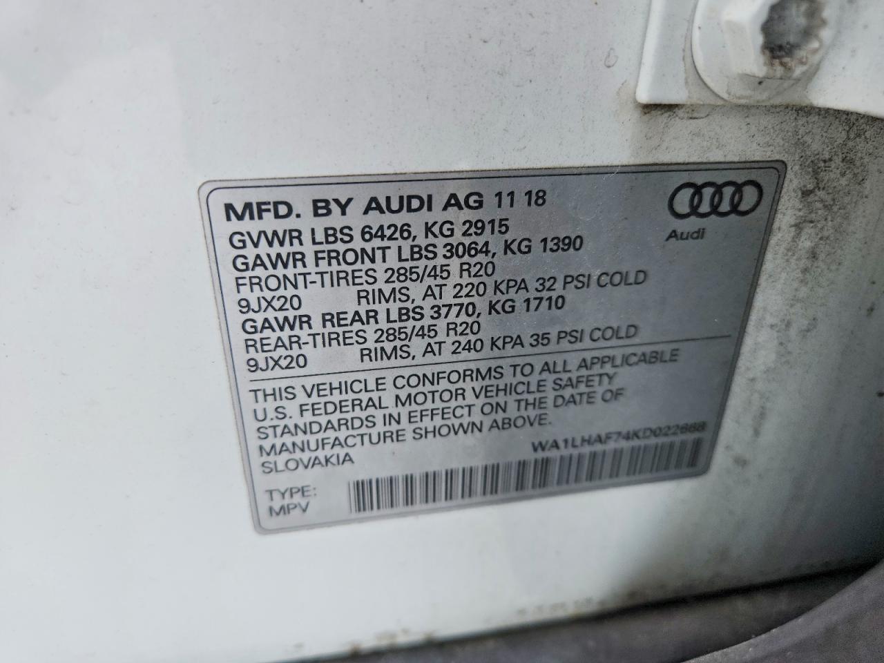 AUDI Q7 2019 — 14