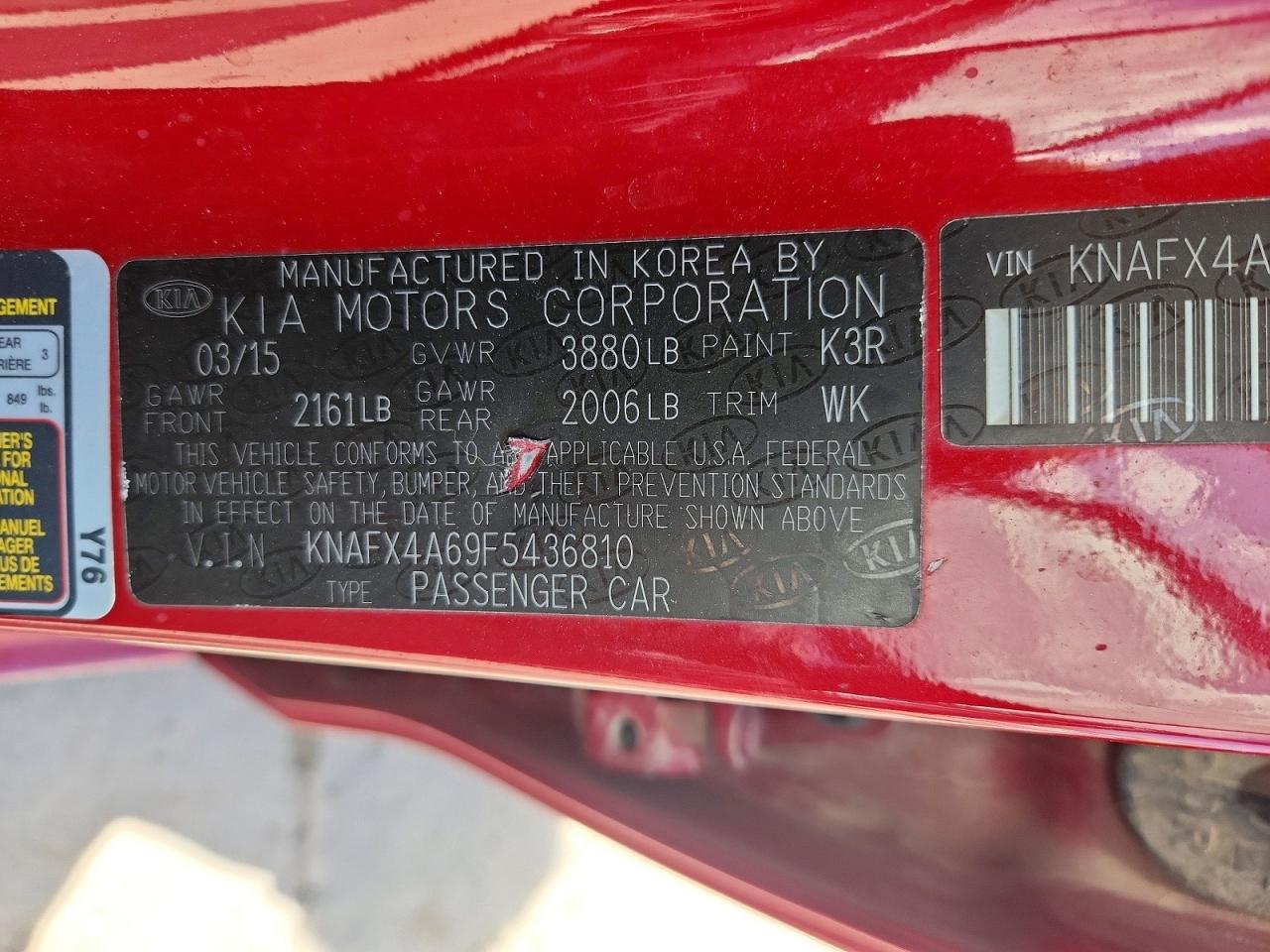 KIA FORTE 2015 — 14