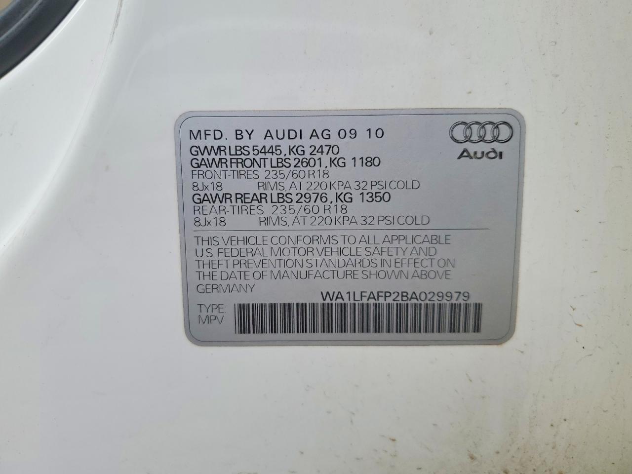 AUDI Q5 2011 — 13