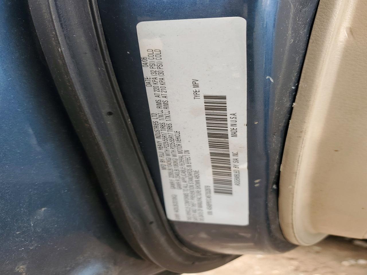 SUBARU LEGACY 2006 — 13
