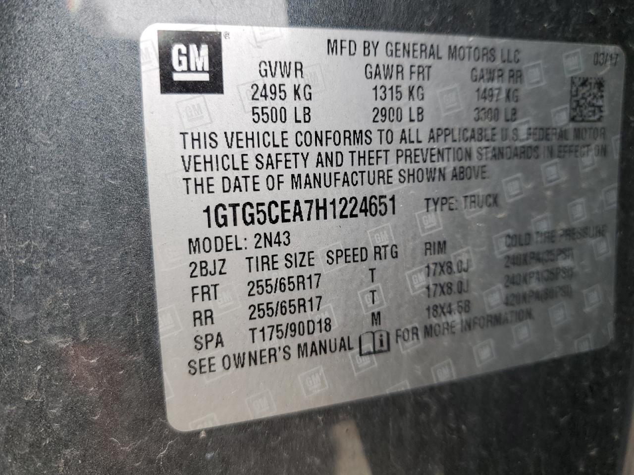 GMC CANYON 2017 — 13