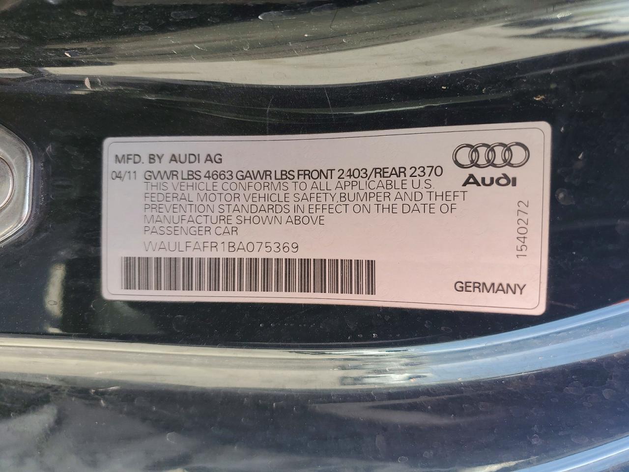 AUDI A5 2011 — 13