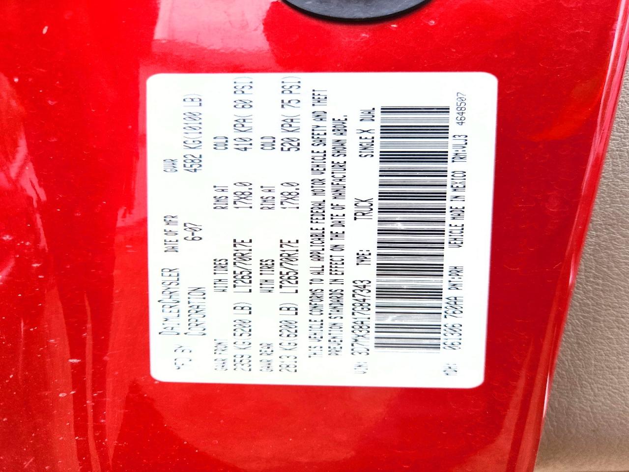 DODGE RAM 3500 2007 — 13
