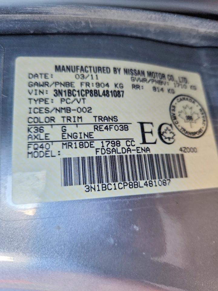 NISSAN VERSA 2011 — 13