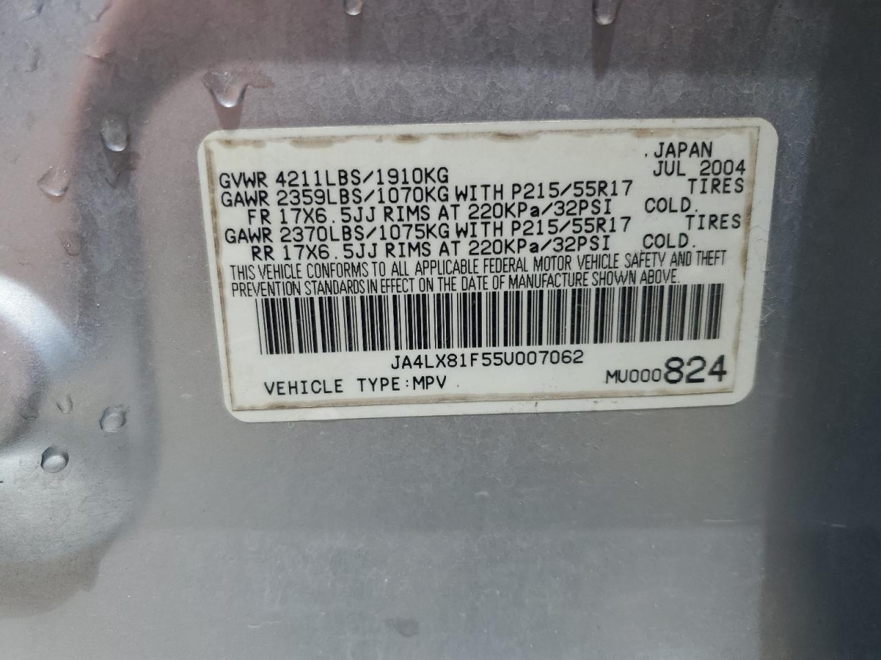 MITSUBISHI OUTLANDER 2005 — 14