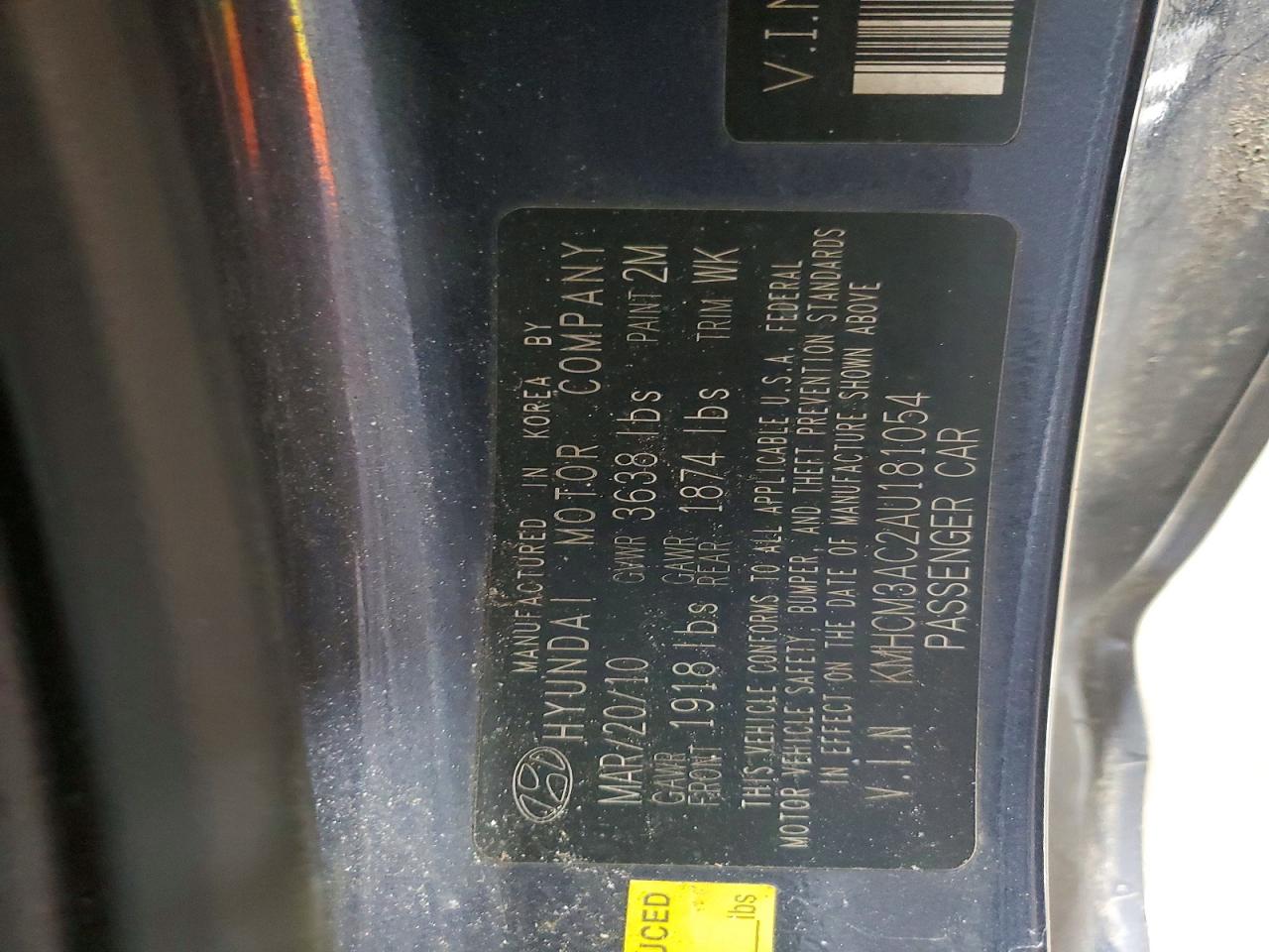 HYUNDAI ACCENT 2010 — 15