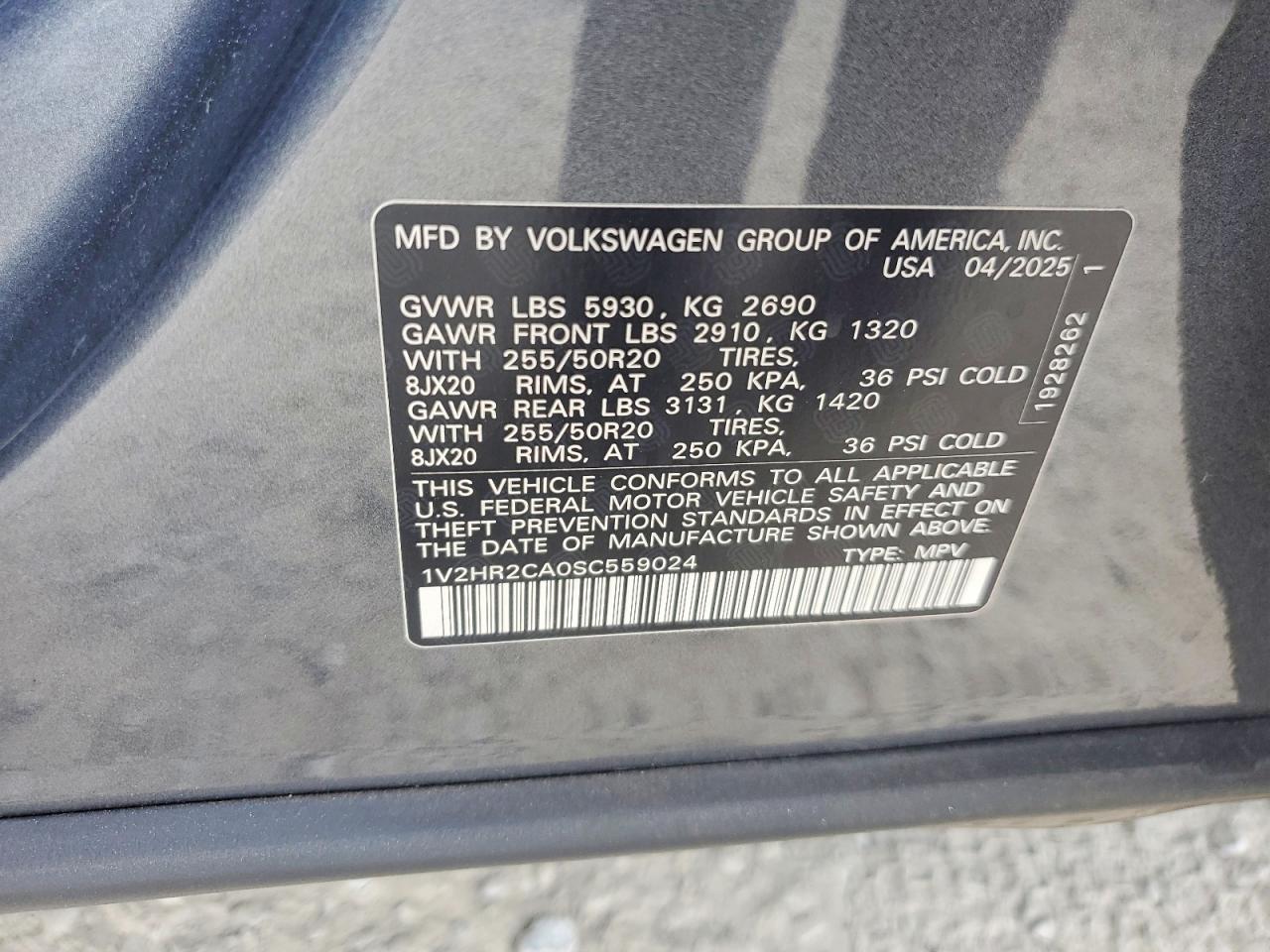 VOLKSWAGEN ATLAS 2025 — 14