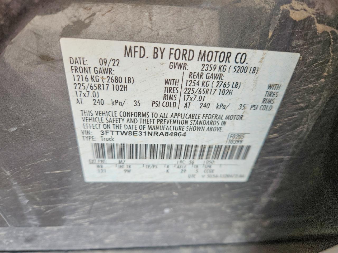 FORD MAVERICK 2022 — 13