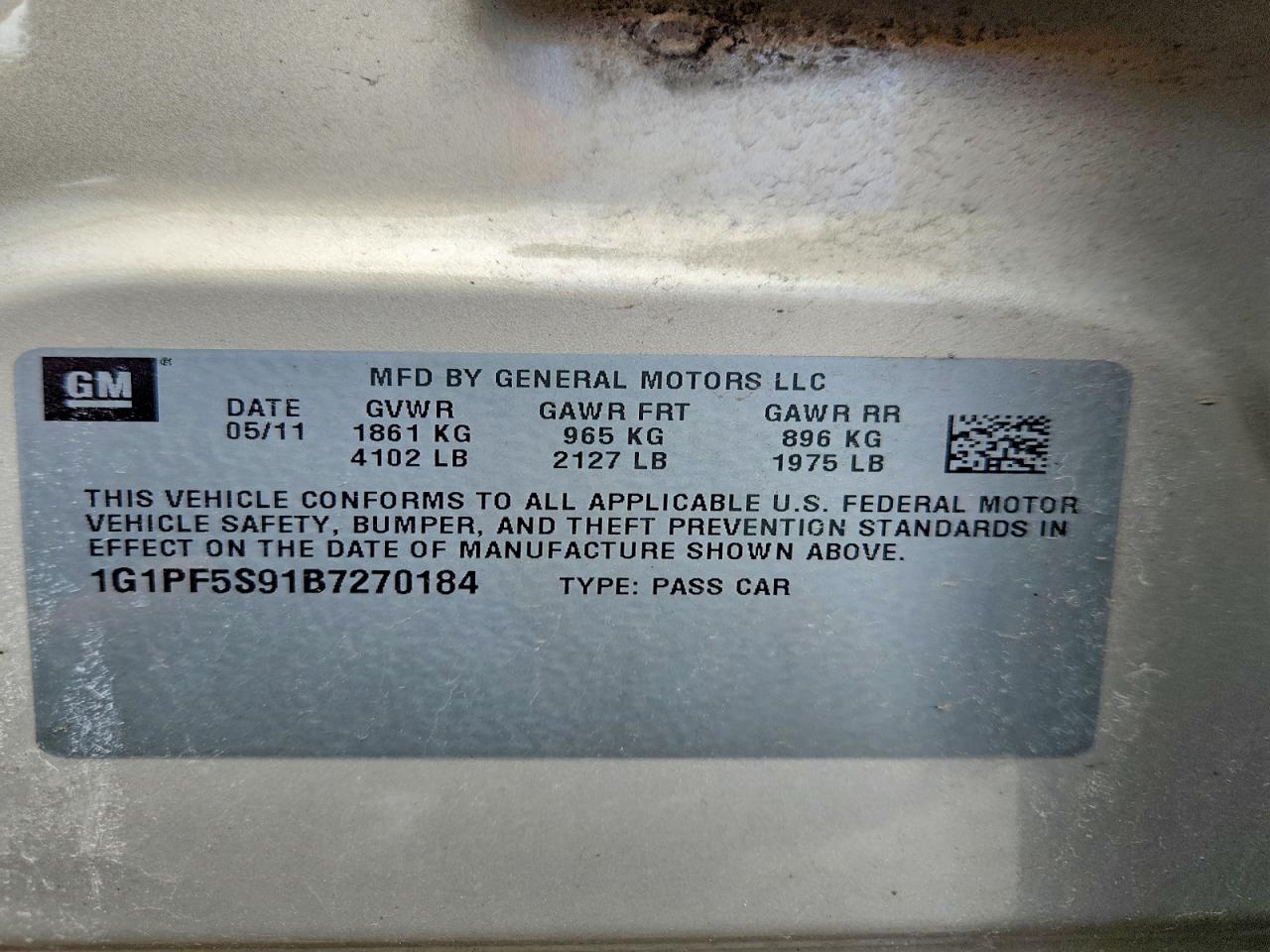 CHEVROLET CRUZE 2011 — 13
