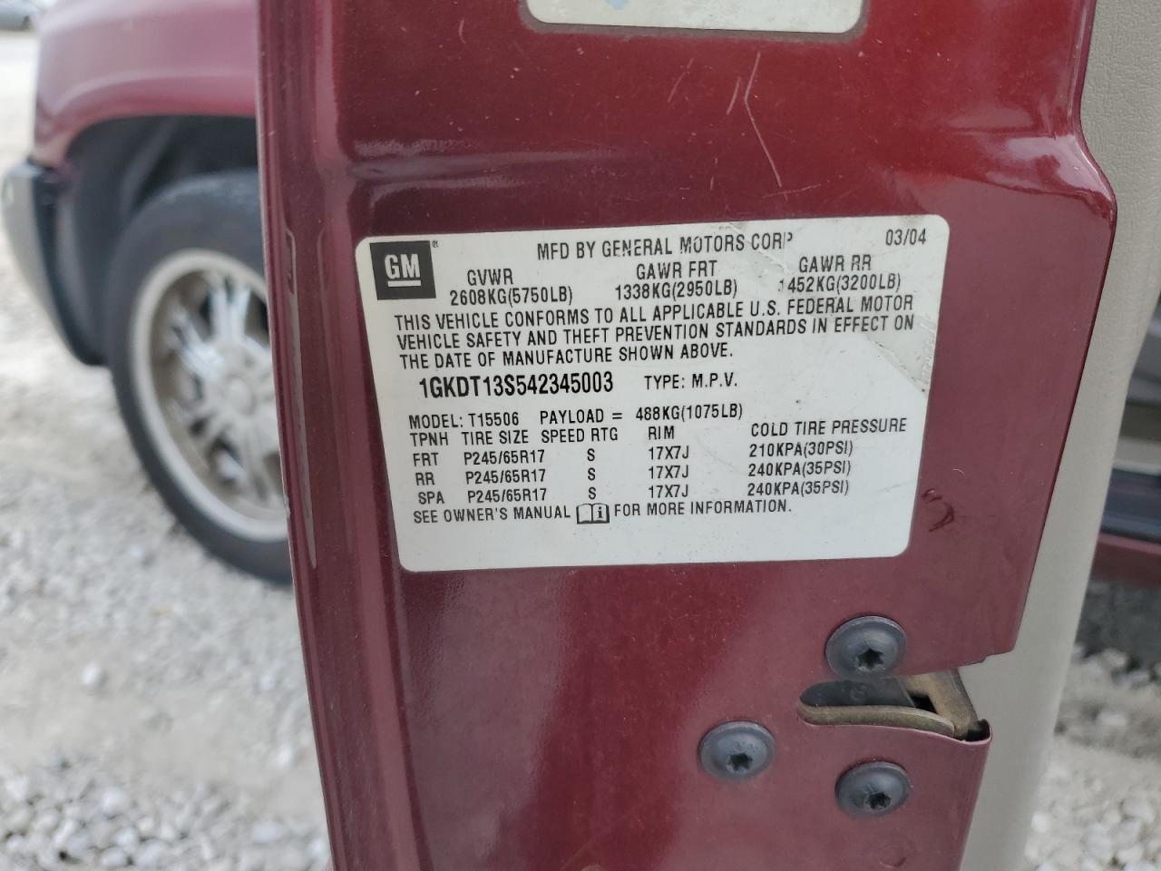 GMC ENVOY 2004 — 14