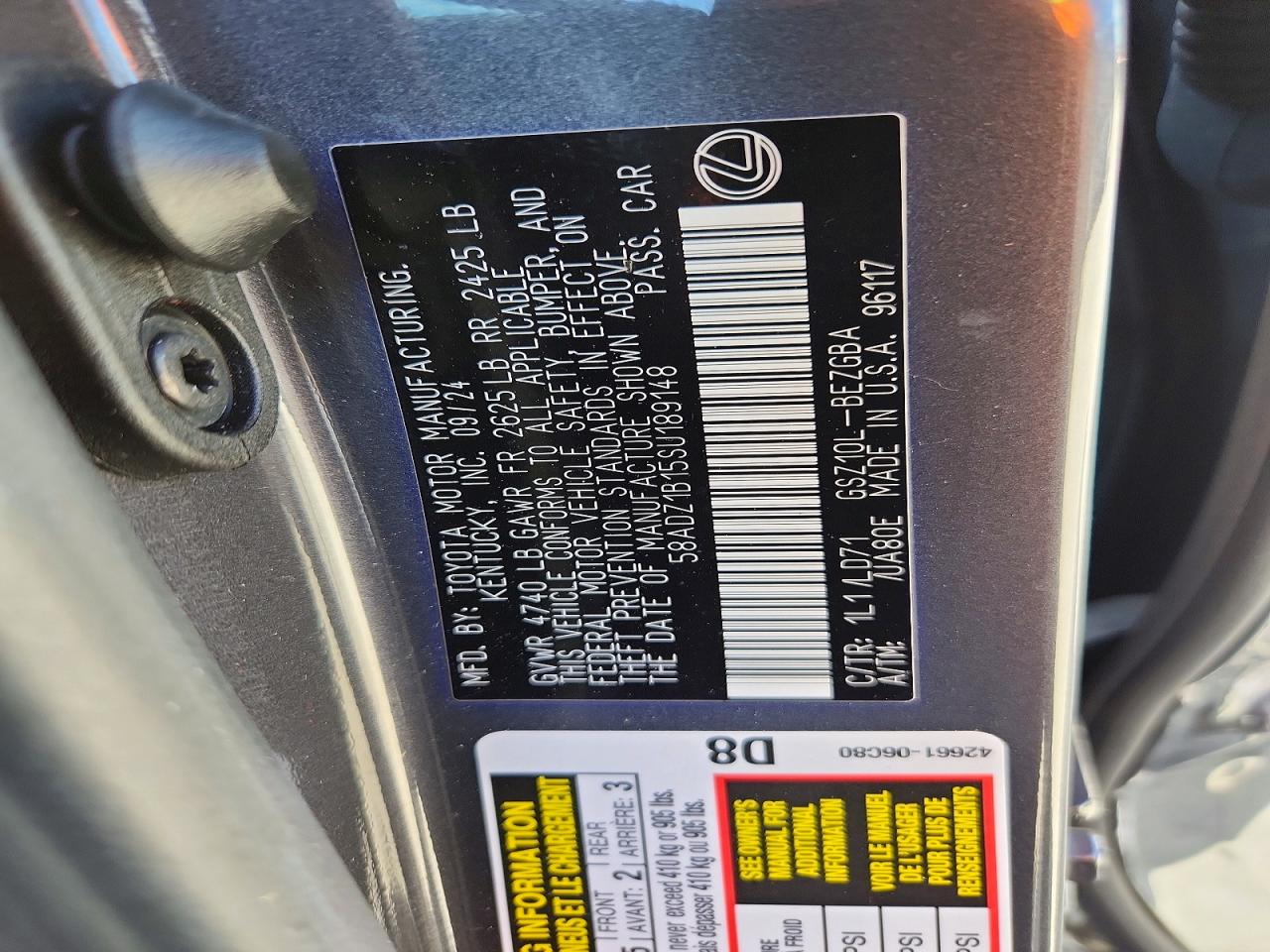 LEXUS ES 350 2025 — 13