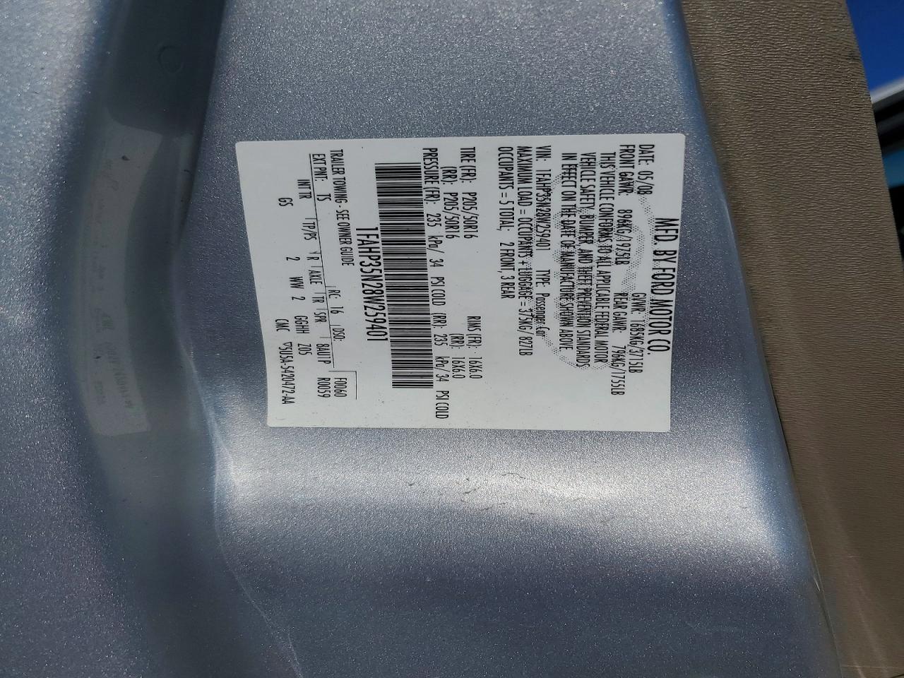 FORD FOCUS 2008 — 13