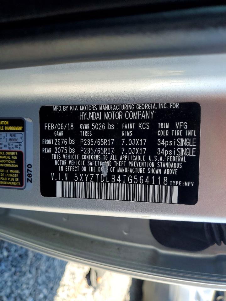 HYUNDAI SANTA FE SPORT 2018 — 14