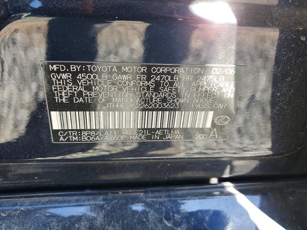 LEXUS IS 2006 — 14
