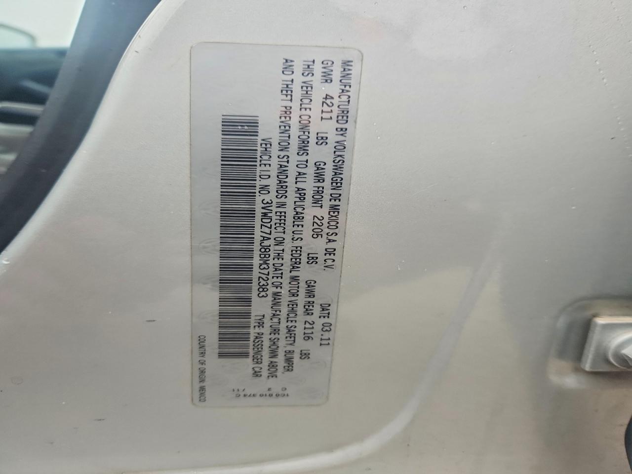 VOLKSWAGEN JETTA 2011 — 13