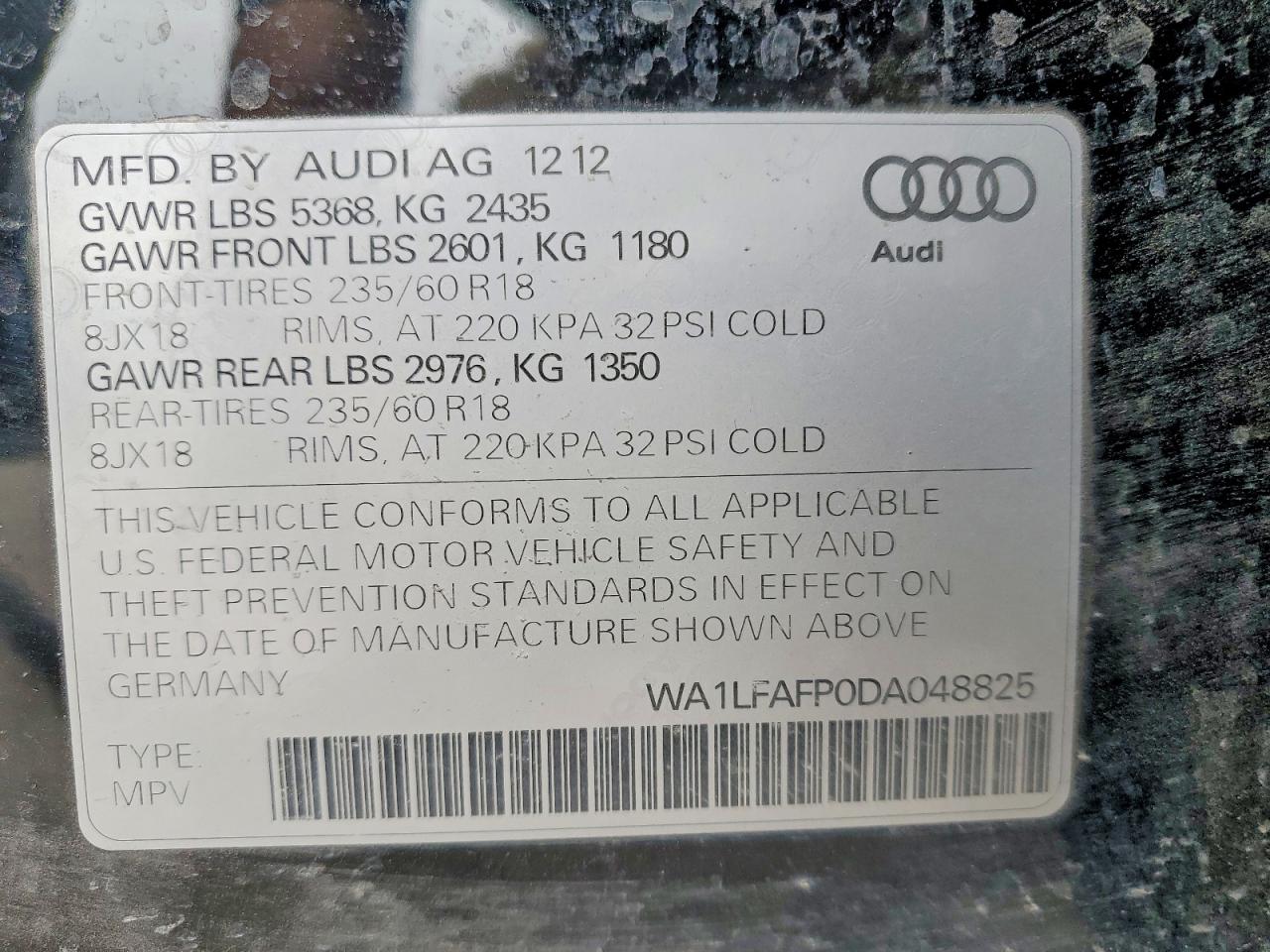 AUDI Q5 2013 — 14