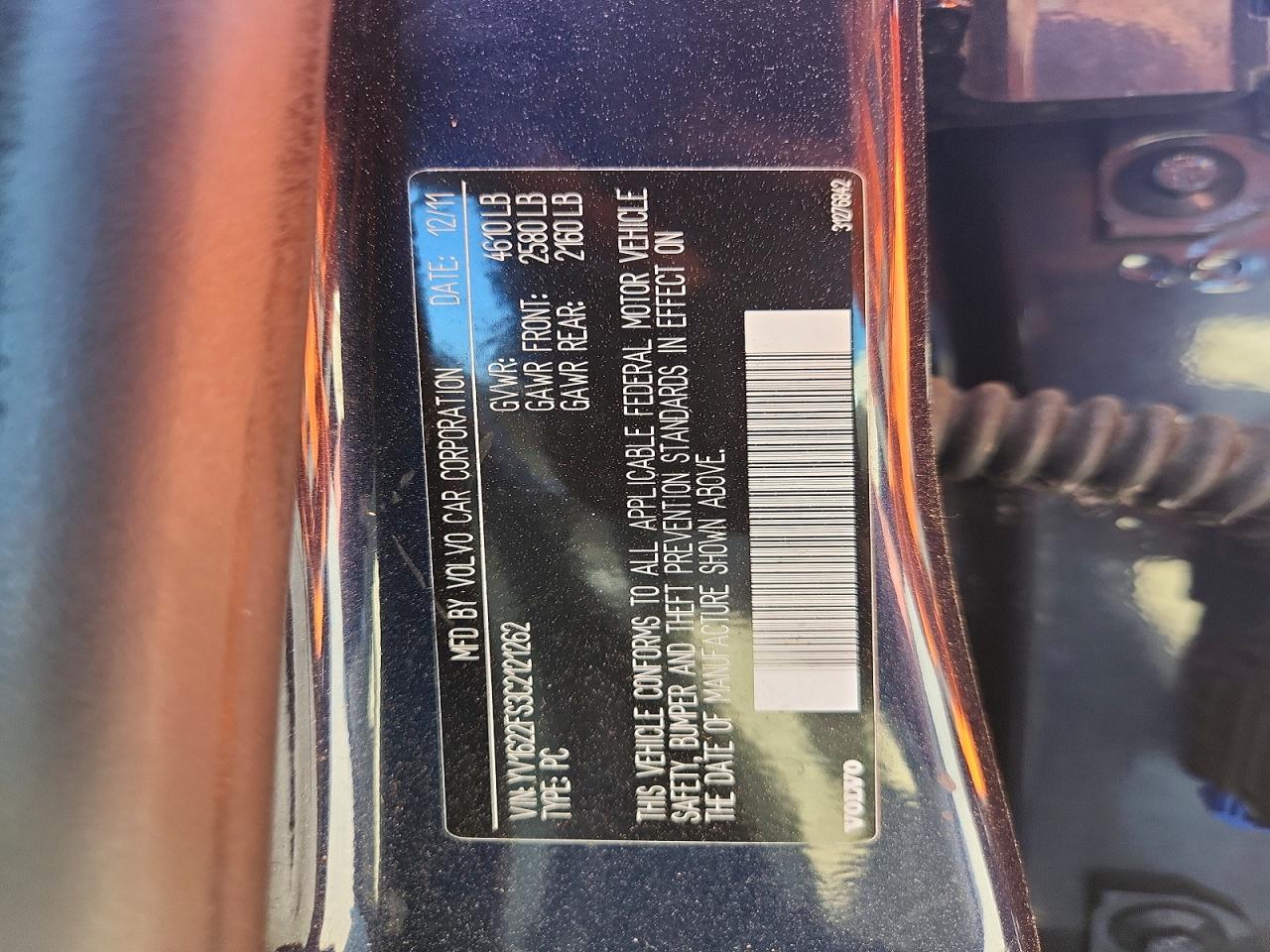 VOLVO S60 2012 — 13
