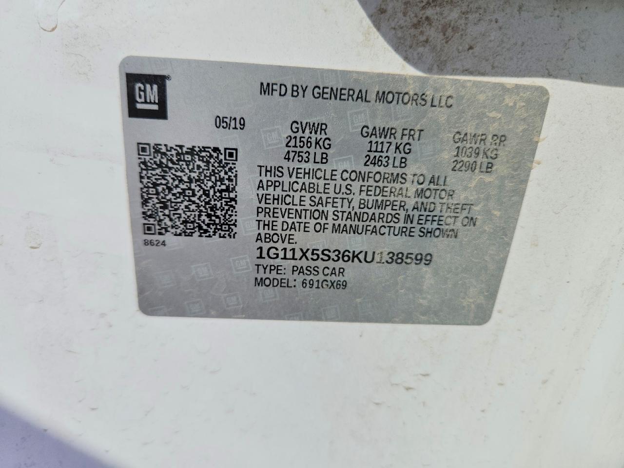 CHEVROLET IMPALA 2019 — 13