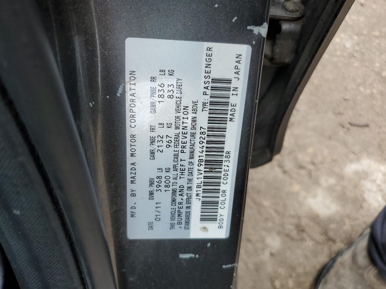 MAZDA 3 2011 — 13