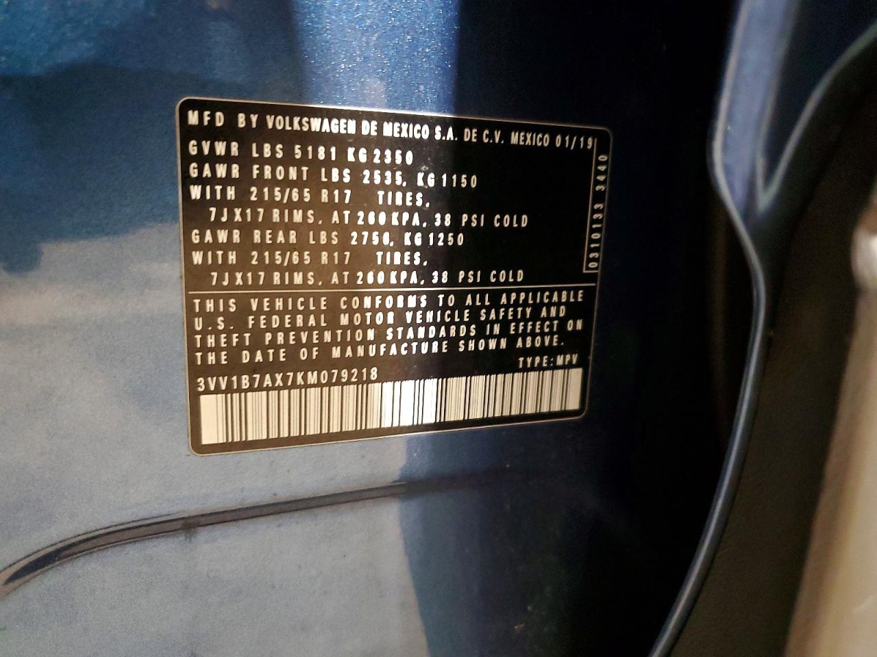 VOLKSWAGEN TIGUAN 2019 — 15