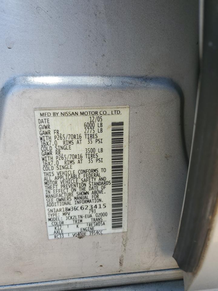 NISSAN PATHFINDER 2006 — 14