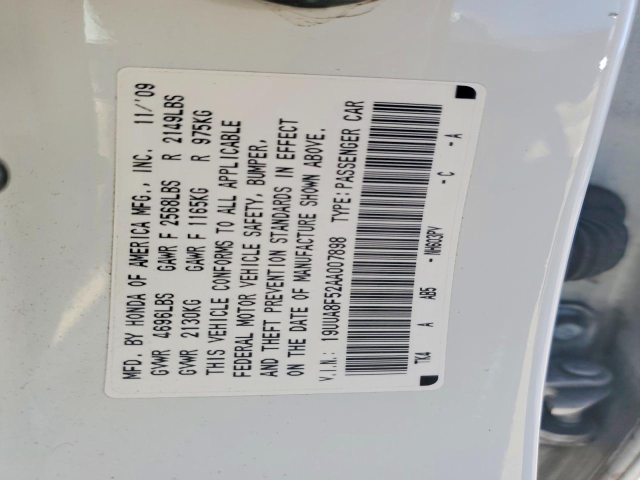 ACURA TL 2010 — 13