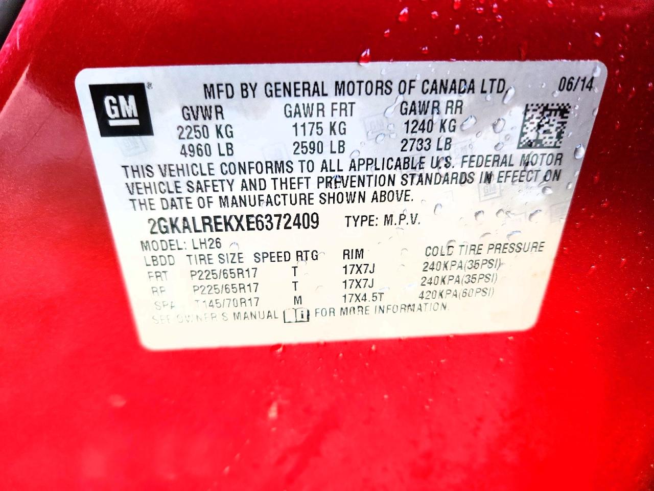 GMC TERRAIN 2014 — 14