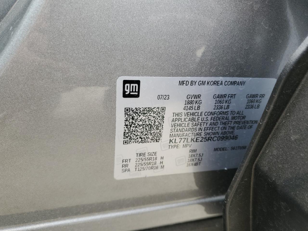 CHEVROLET TRAX 2024 — 14