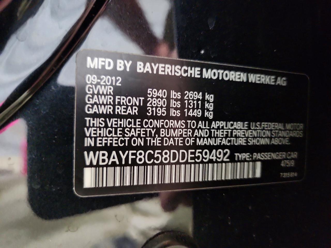 BMW 750 2013 — 13