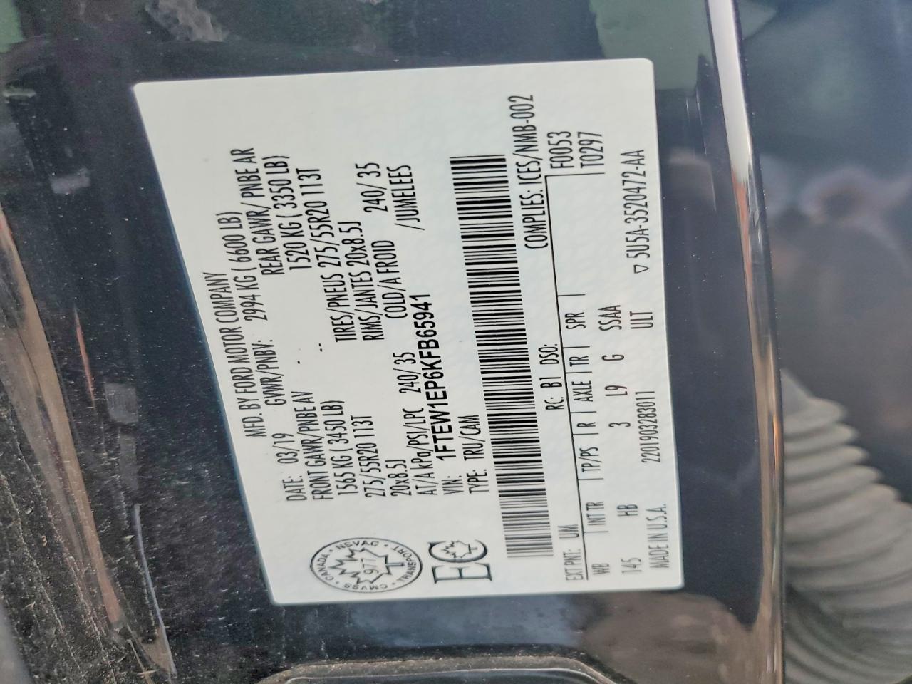 FORD F-150 2019 — 14