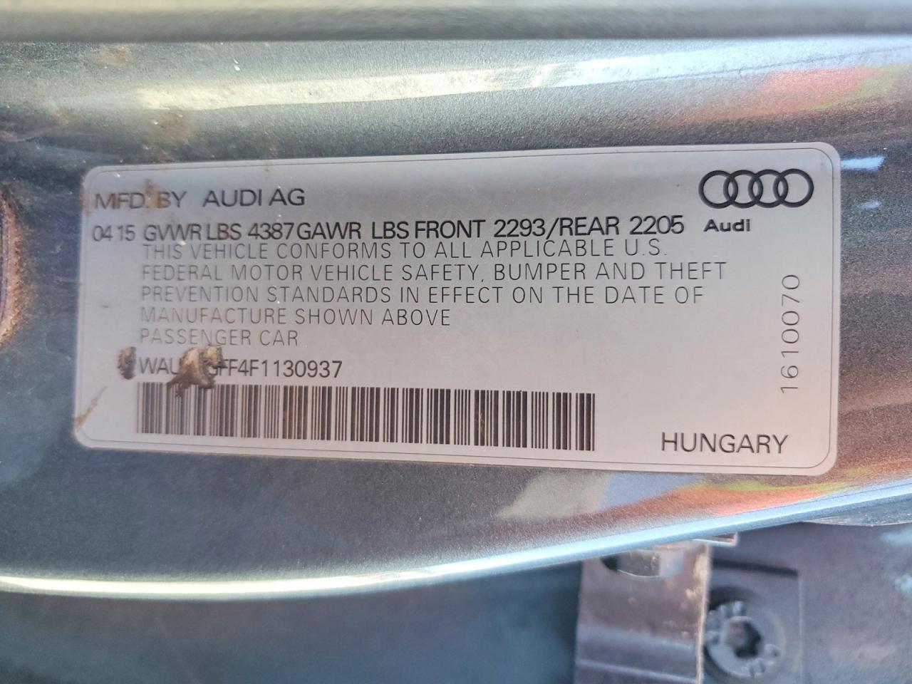 AUDI A3 2015 — 13