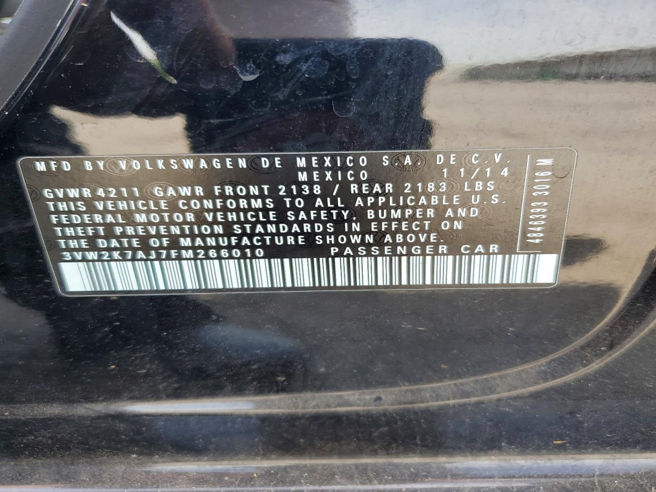 VOLKSWAGEN JETTA 2015 — 13