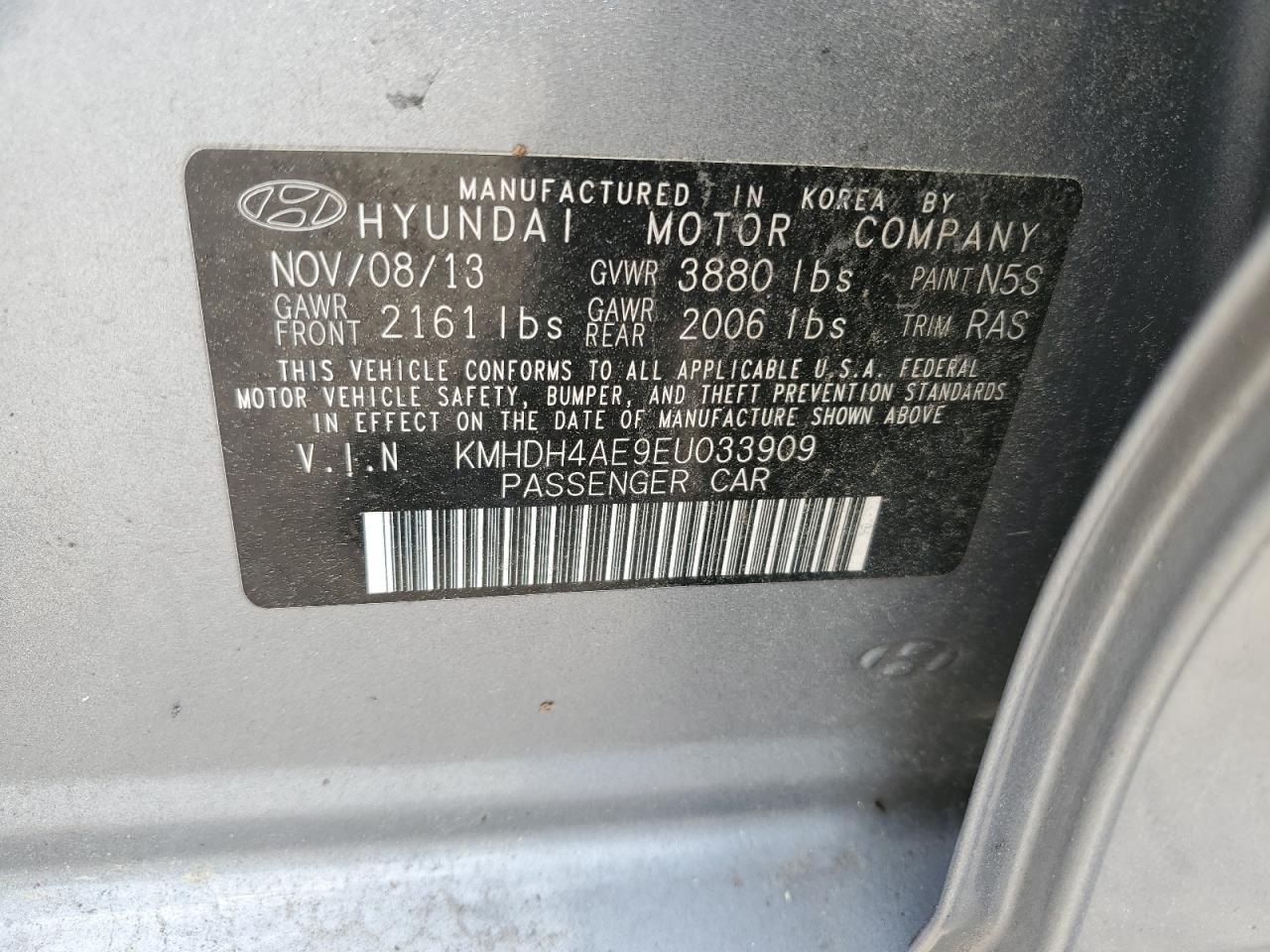 HYUNDAI ELANTRA 2014 — 13