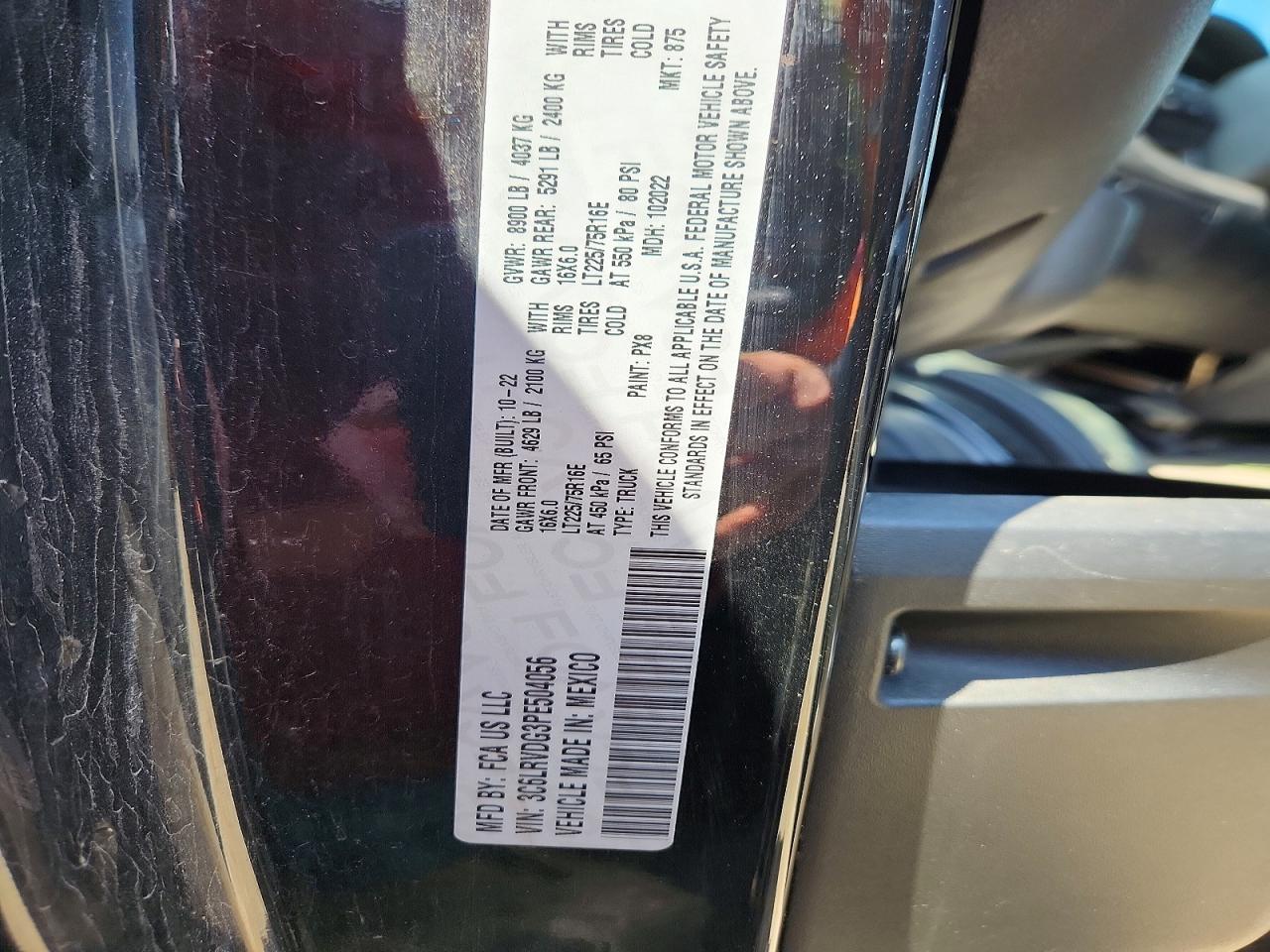 RAM PROMASTER 2500 2023 — 13