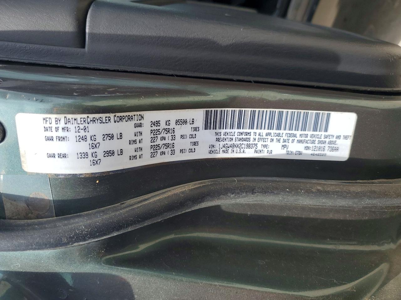 JEEP GRAND CHEROKEE 2002 — 14
